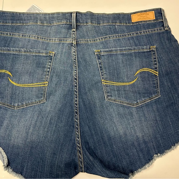 Levi's Blue Jean Shorts Distressed Cut-Off - Picture 4 of 6
